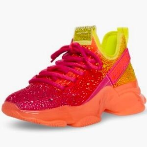 Steve Madden Maxima Rhinestone Sneaker
🧡🩷💛